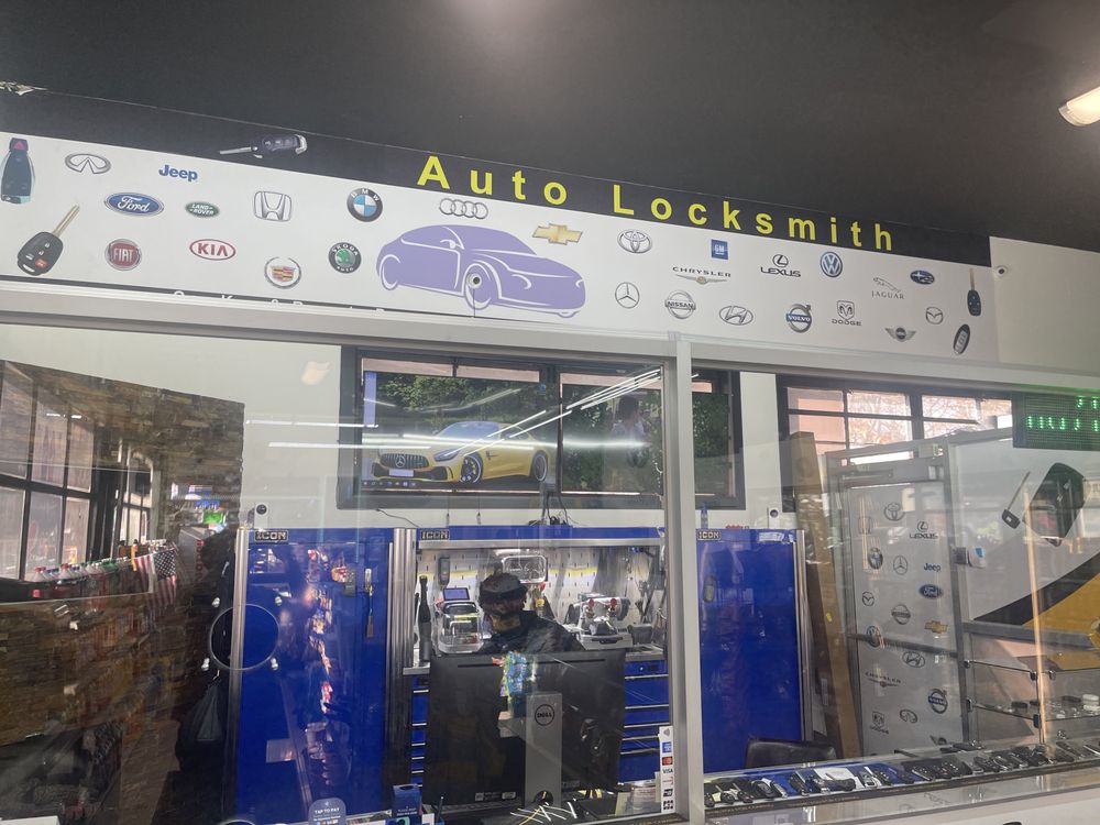 Auto locksmith shop inventory workspace