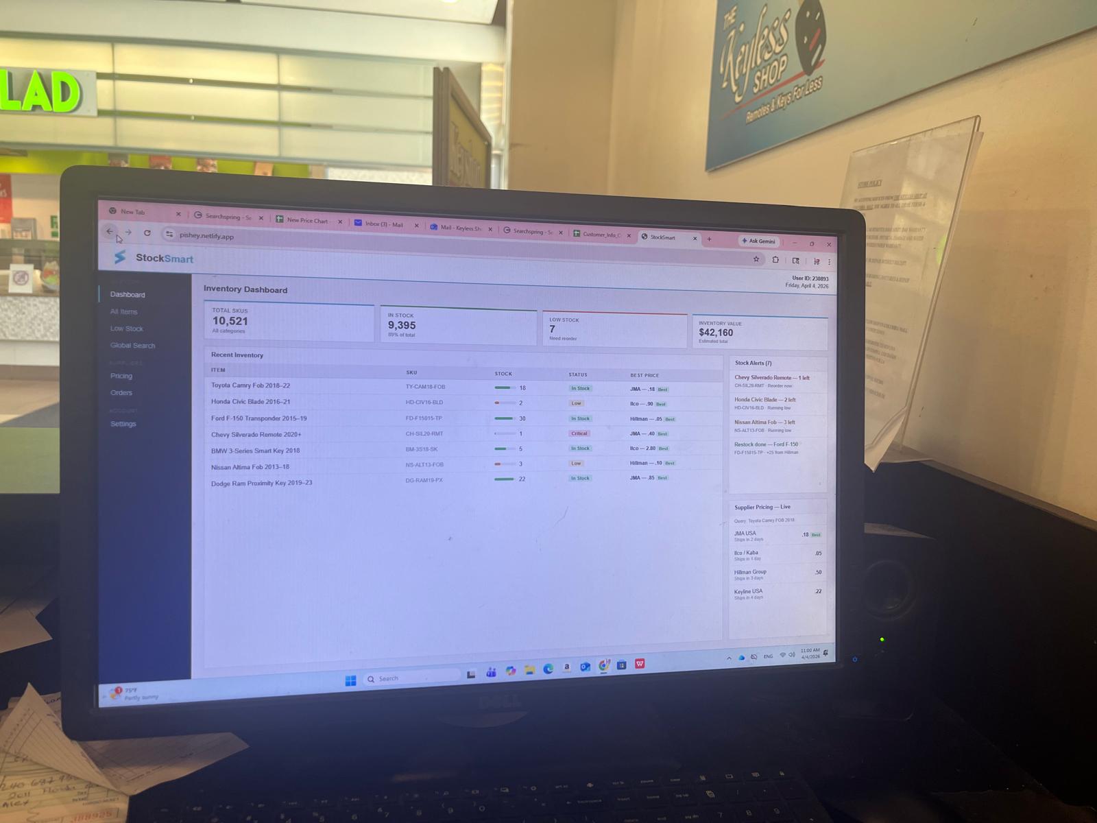 StockSmart pilot testing with early users